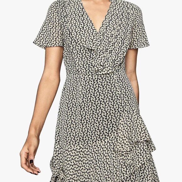 BNWT Reiss Wrap Dress, UK4/US 0 (MSRP $330) - Picture 2 of 8